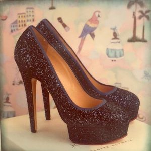 Charlotte Olympia Glitter Heels